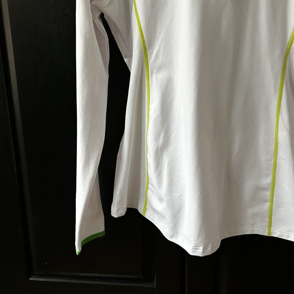 rh+ Women's Pullover Jacket Size Large White Green Accents Polyester Ski Base - Picture 10 of 10